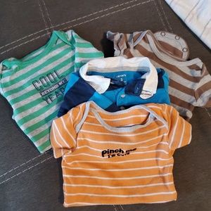 Carter's 0-3 month stripped bundle